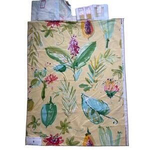 Brunschwig & Fils "Tahiti" fabric flowers and fruits vintage swatch 28 х 36